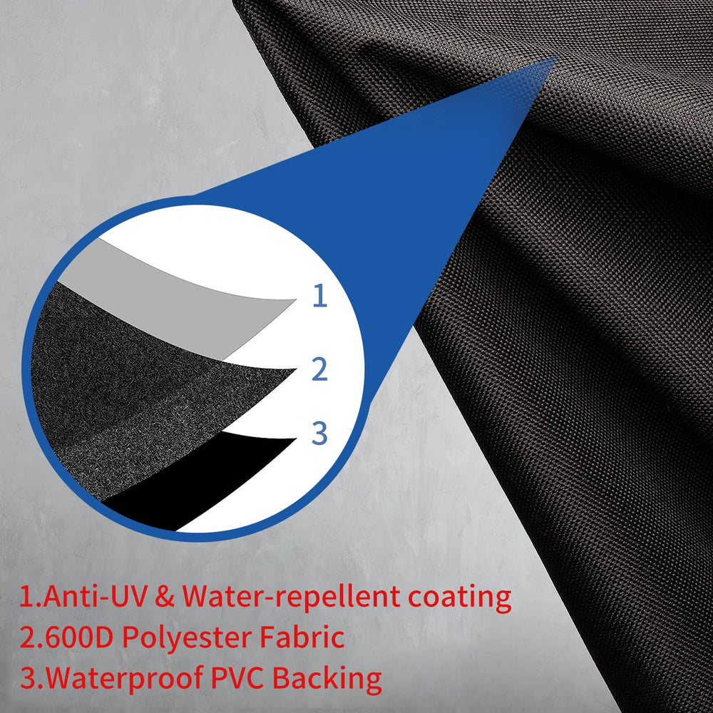 Jorohiker cover size comparison beside generator frame showing fit accuracy