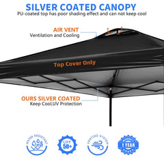 Jorohiker silver-coated fabric texture demonstrating UV-blocking and water resistance