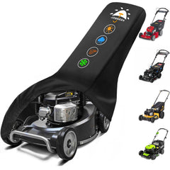 JosMega front view of mower cover showing full protection and weather resistance