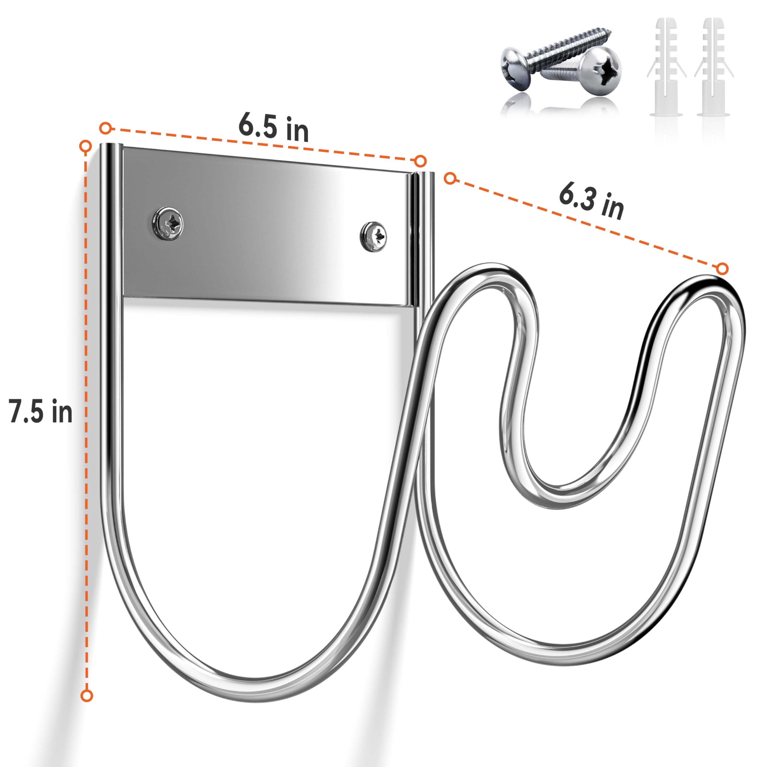 Josmimic two-pack packaging with included stainless screws and anchors for easy installation
