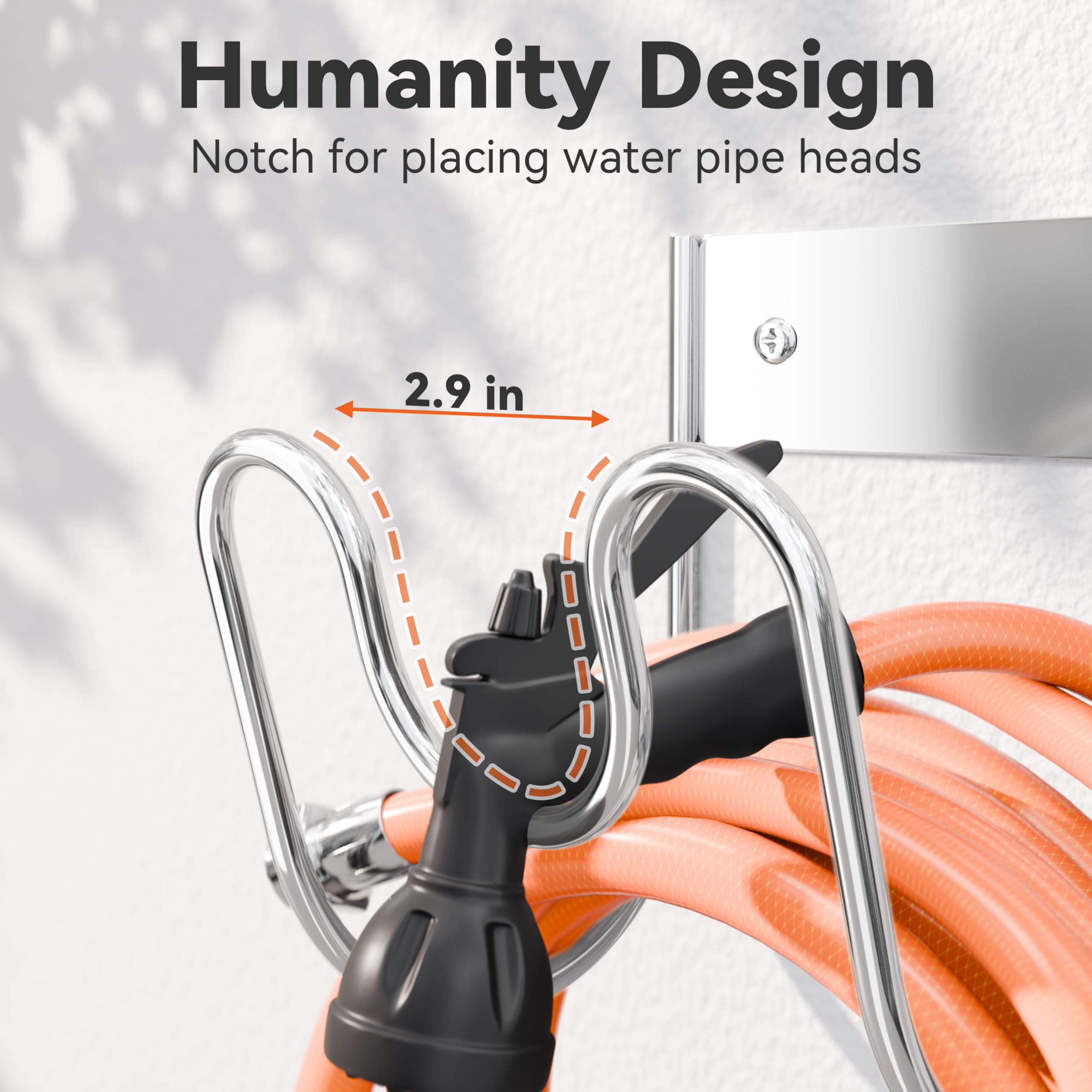 Josmimic with 100ft hose to show scale and demonstrate heavy-duty 30lb capacity