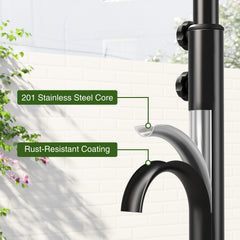 Josmimic integrated towel bar and grip keeping towels handy for convenience
