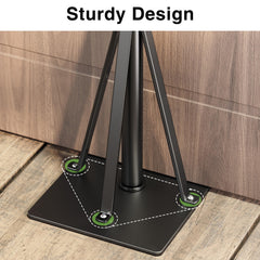 Josmimic tri-brace stabilizer base detail that reduces wobble and distributes load