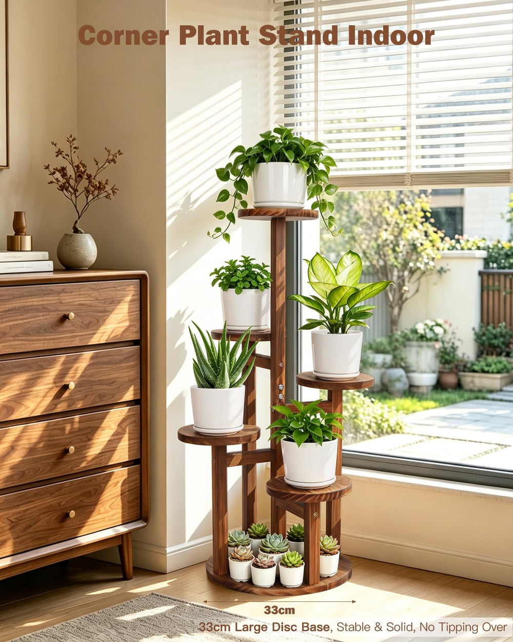 Jotboom staggered tiers detail demonstrating no-shade plant placement advantage