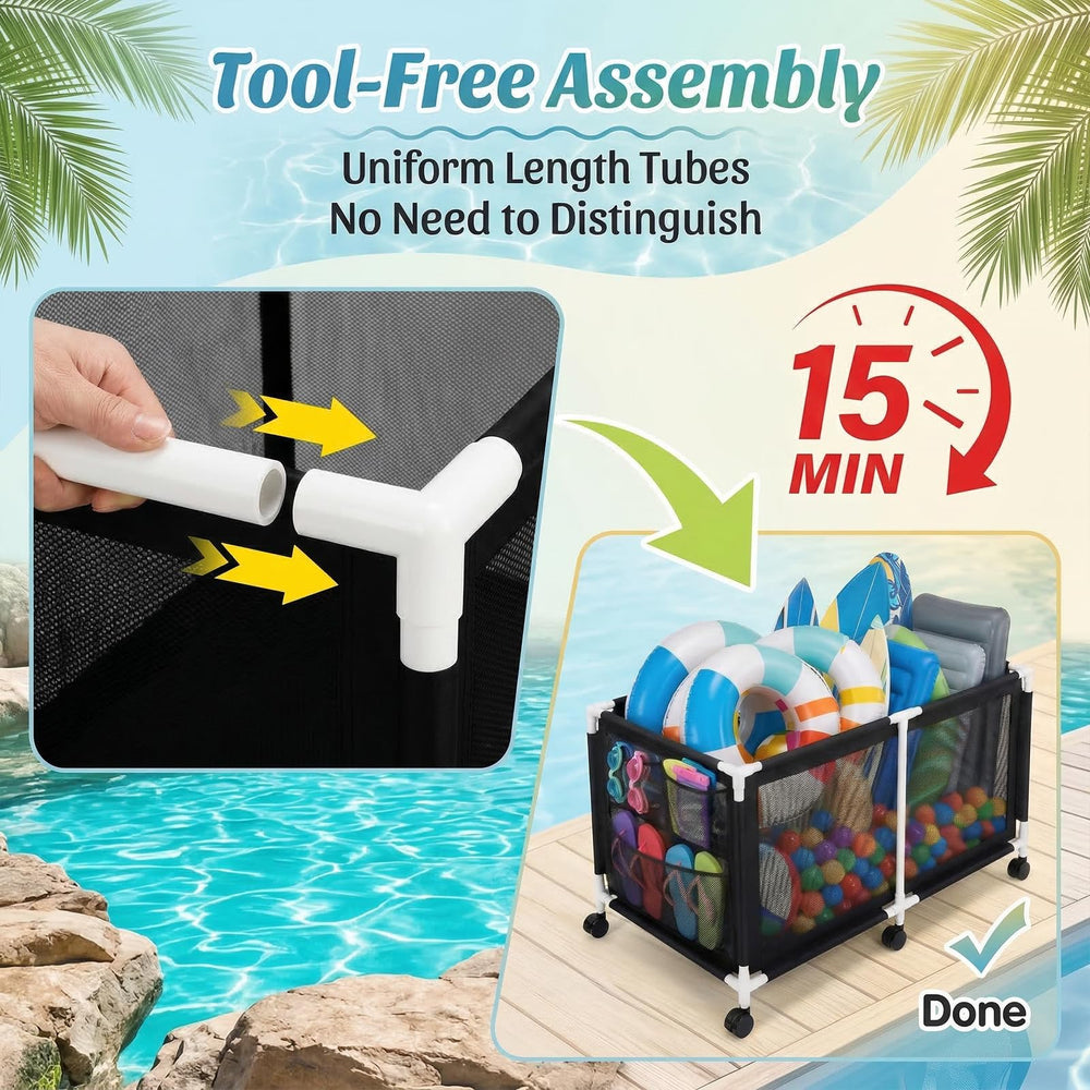 Jotesnew disassembled flat for compact storage and off-season space saving