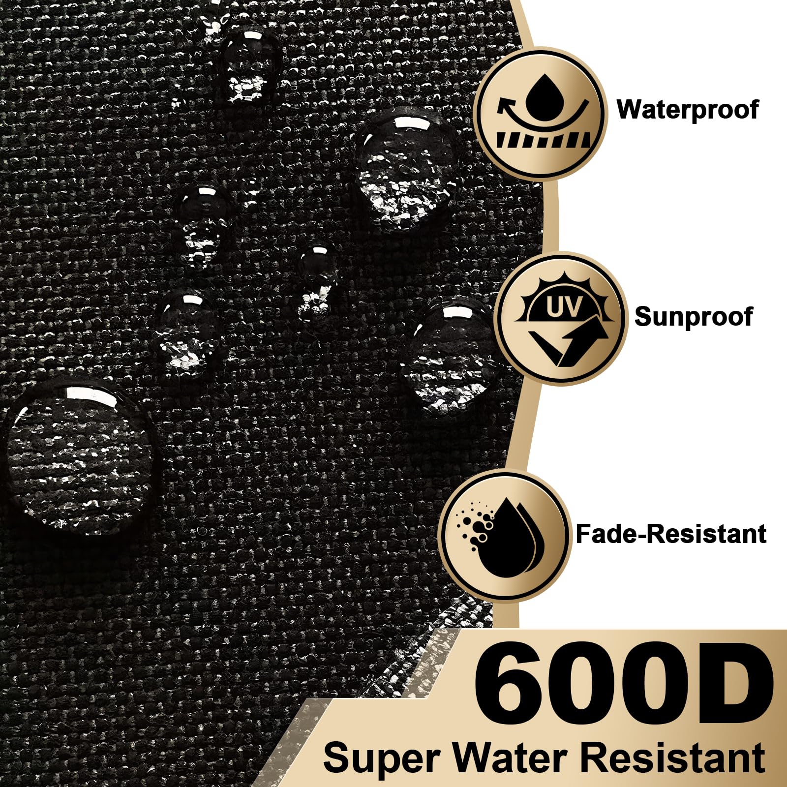 Jotzzors adjustable buckles and straps securing cover against wind