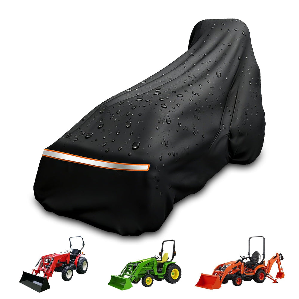 Jotzzors front view cover fitted on tractor protecting from rain