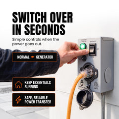 Journeyman-Pro 24-inch pre-wired pigtail detail for faster secure electrical hookup