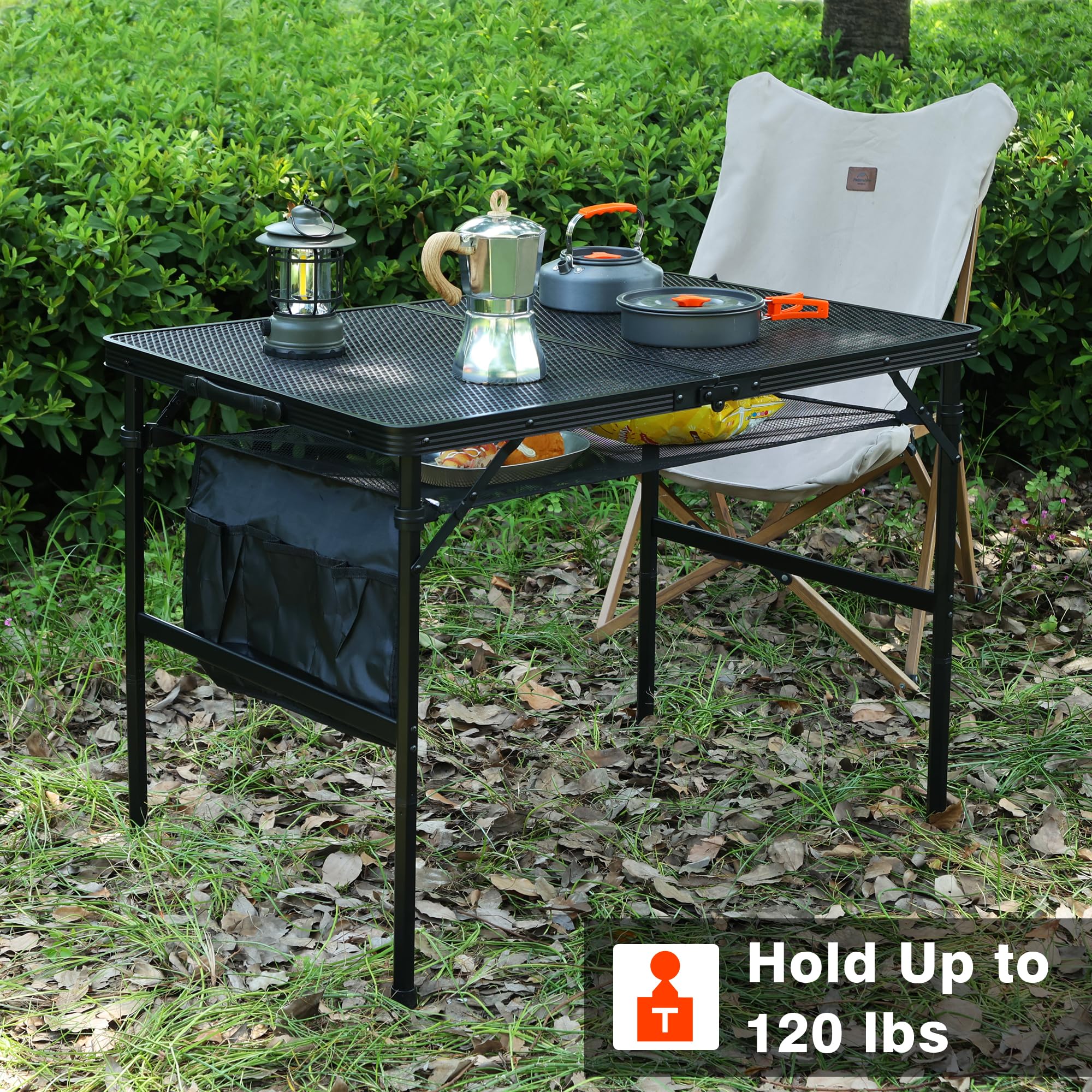 JOUYEK set up at campsite showing versatile dining and prep surface benefit