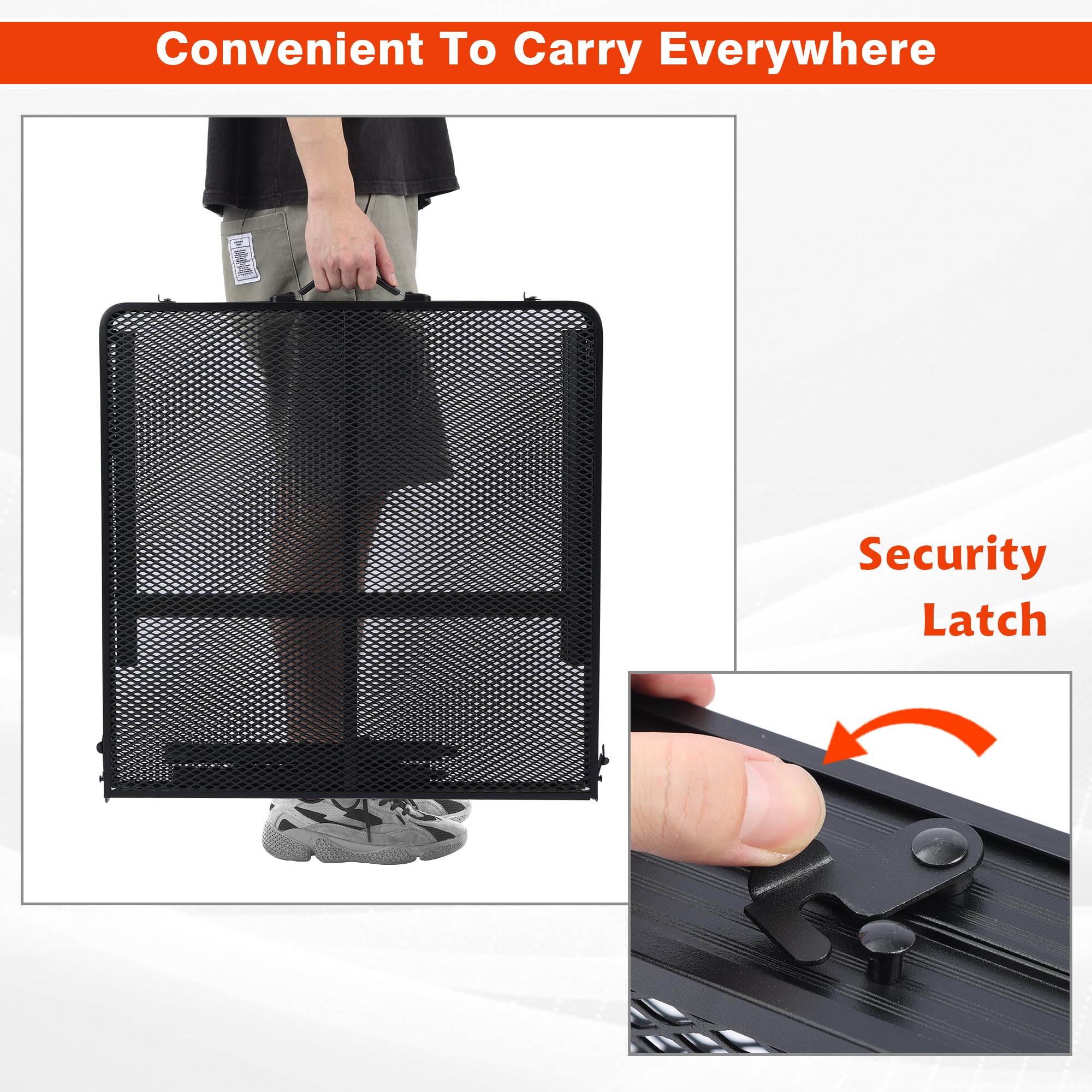 JOUYEK folded flat in car trunk showing compact transport benefit