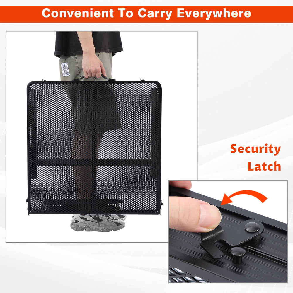 JOUYEK folded flat in car trunk showing compact transport benefit