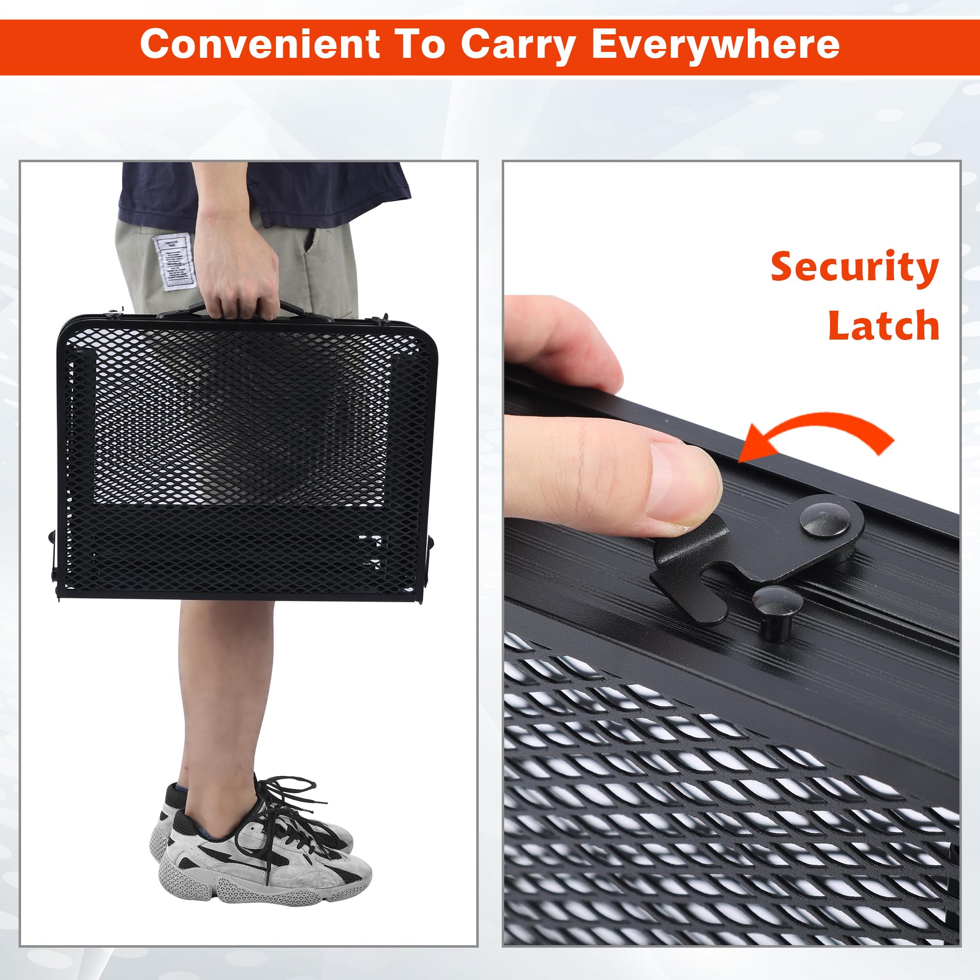 JOUYEK next to a backpack showing compact folded size for easy travel