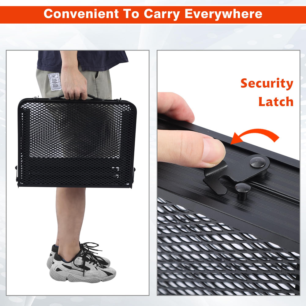 JOUYEK next to a backpack showing compact folded size for easy travel