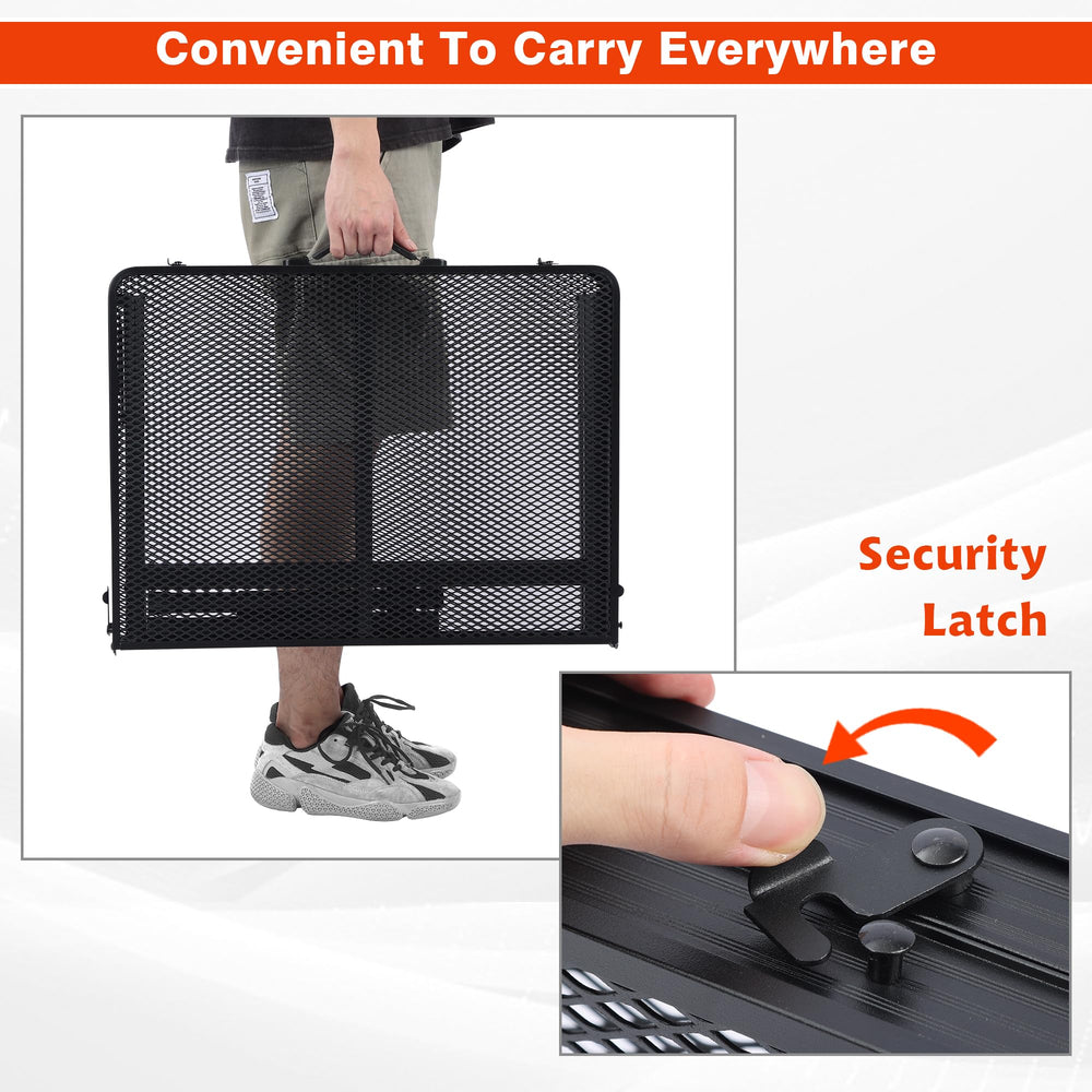 JOUYEK next to backpack for scale showing compact folded size and transport benefit