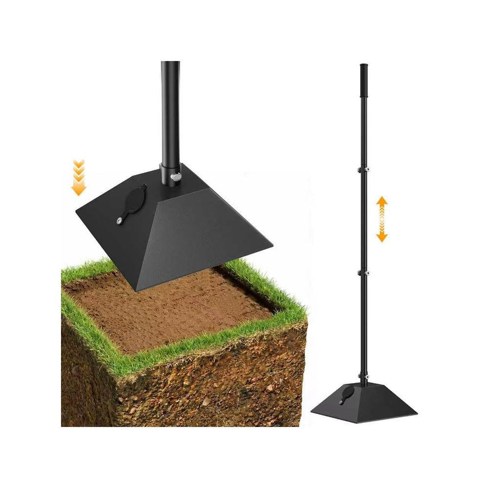 JouZYA steel tamper front view showing powder-coated plate and handle for durability