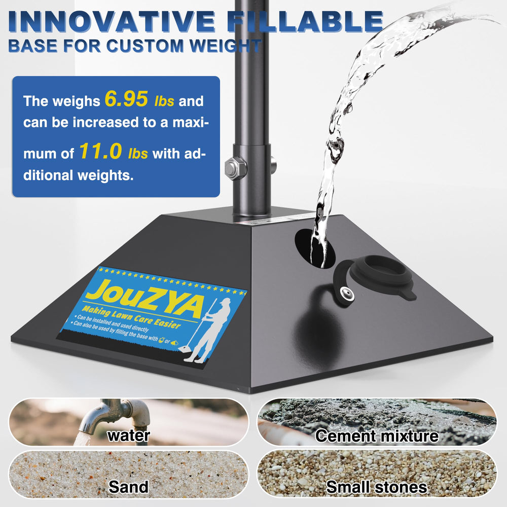 JouZYA tamper on scale showing adjustable weight options for heavier compaction