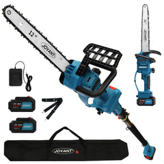 jovant front unit pole saw showing compact design and immediate readiness