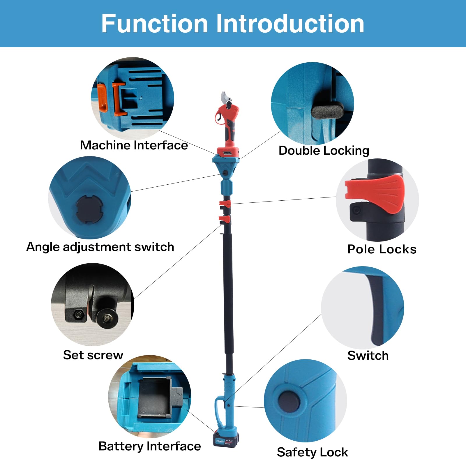 jovant handle controls with dual safety buttons for secure operation