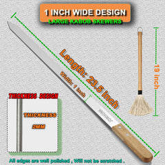JOWHONK close-up of flat stainless blade highlighting smooth non-stick finish