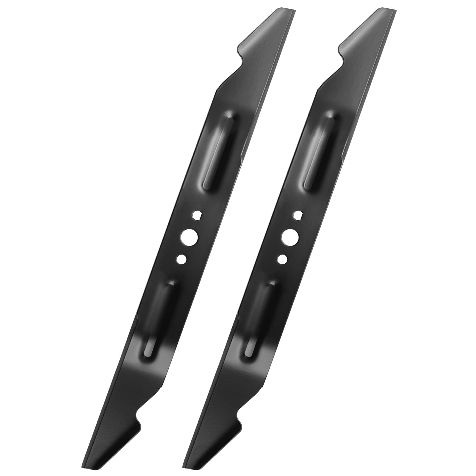 Jowlawn front view of replacement blade showing full 21 inch profile and fit benefit