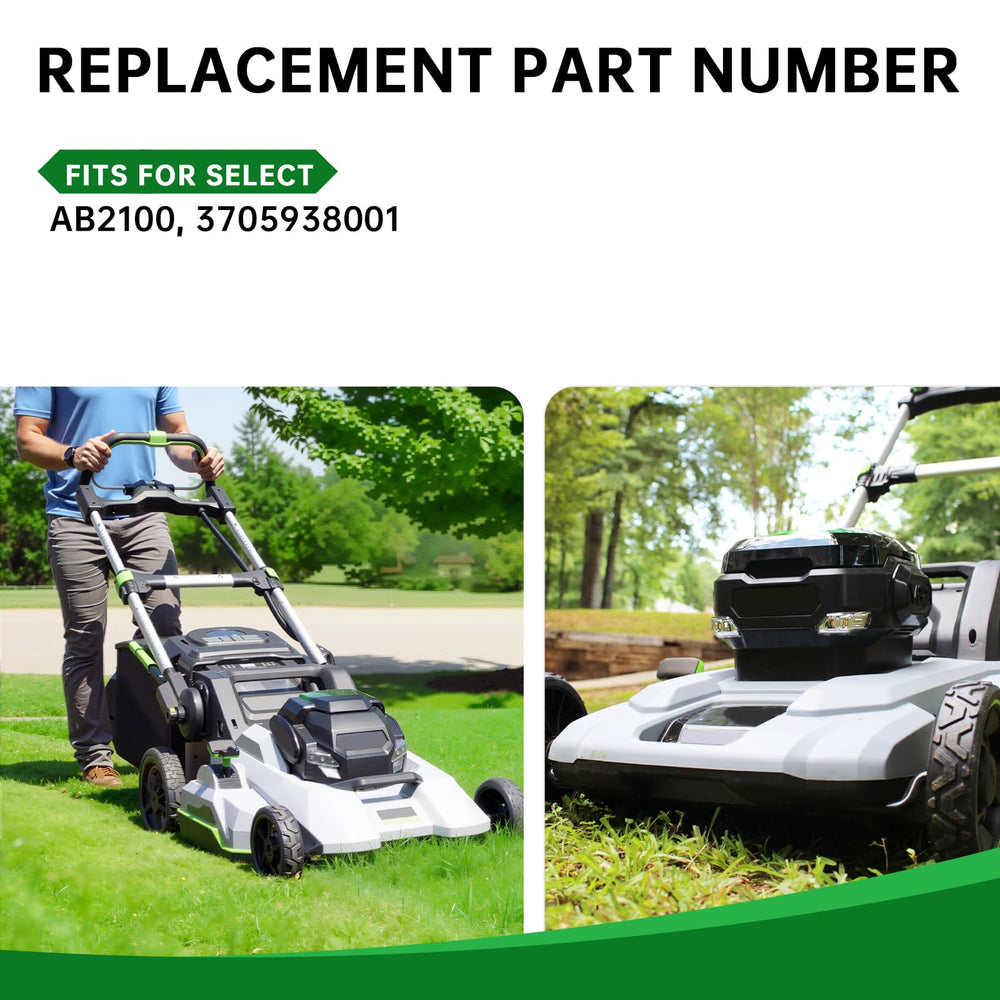 Jowlawn blade mounted on E GO mower deck demonstrating secure fit and performance benefit