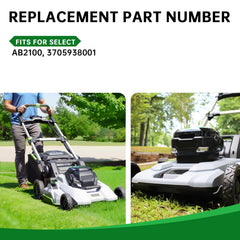 Jowlawn blade mounted on E GO mower deck demonstrating secure fit and performance benefit