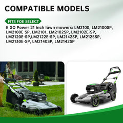 Jowlawn blade next to ruler showing 21 inch scale for confident size verification benefit