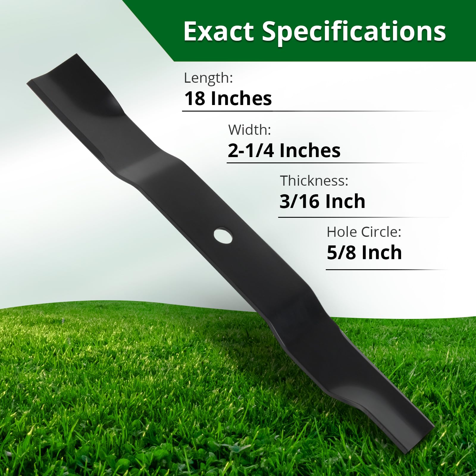 Jowlawn close-up of blade edge profile highlighting sharp high-lift design for cleaner cuts