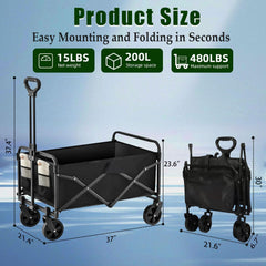 Joxir folded compact storage demonstrating easy stowing and trunk-ready convenience