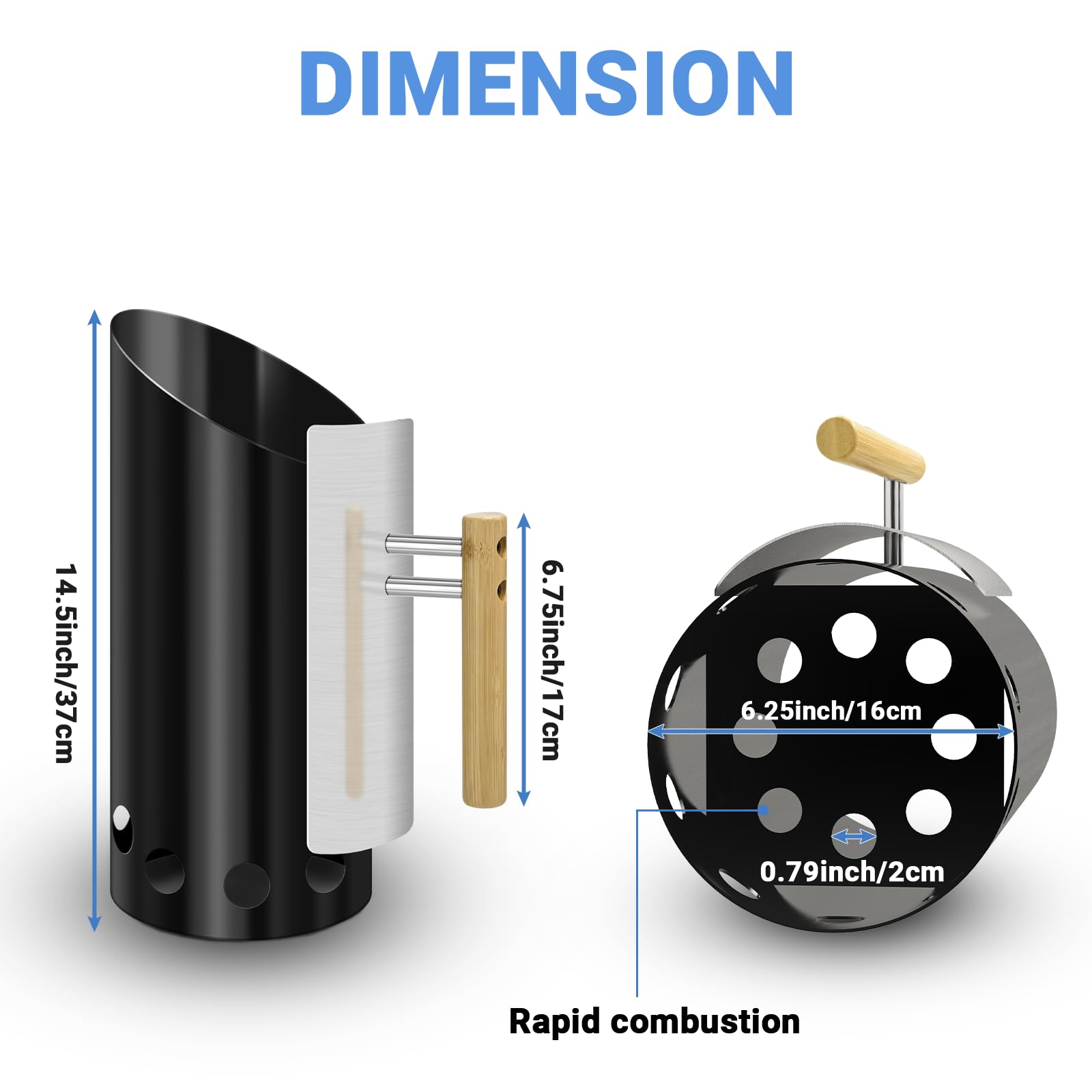 Joyagrill close-up of double-enameled coating for corrosion resistance benefit