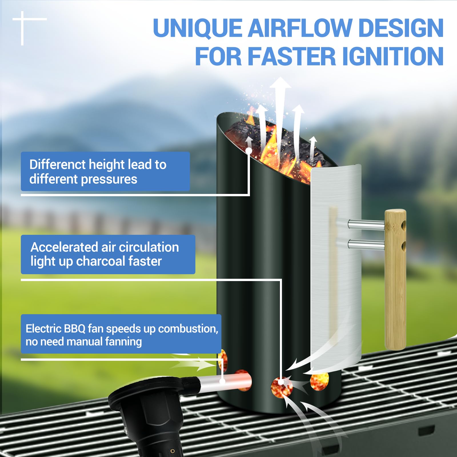 Joyagrill close-up of double-enameled coating resisting rust and simplifying cleaning