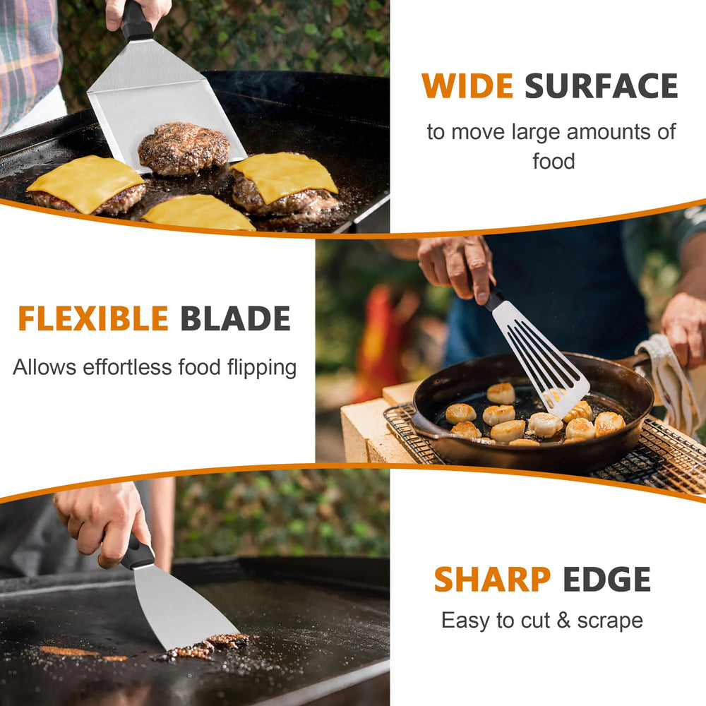 Joyfair cast iron burger press demonstrating even sear for better crust