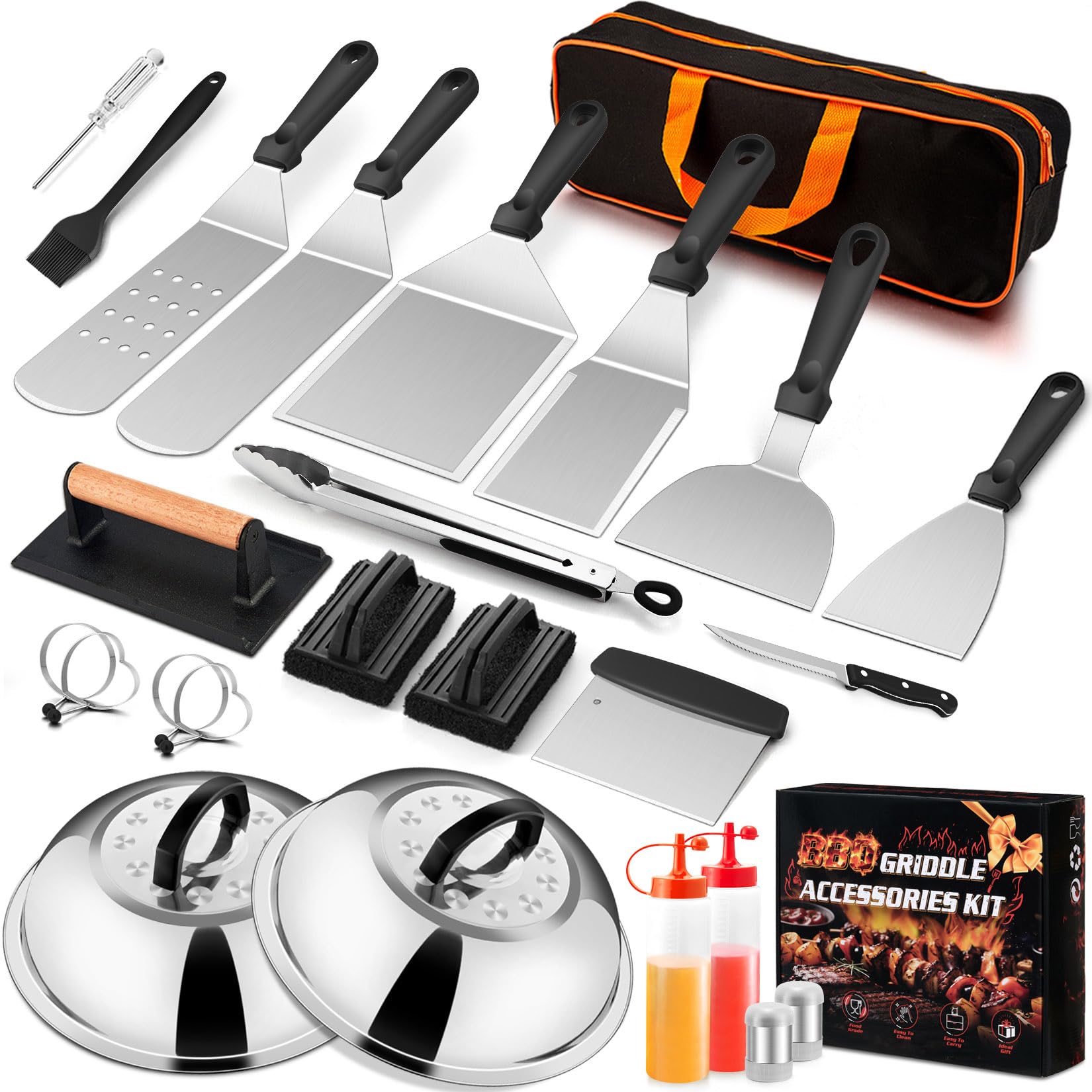 Joyfair front view of packed 25-piece kit showing organized tools and carry bag for convenience