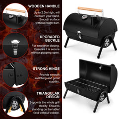 Joyfair stainless-steel grill rack close detail showing nonstick chrome finish benefit