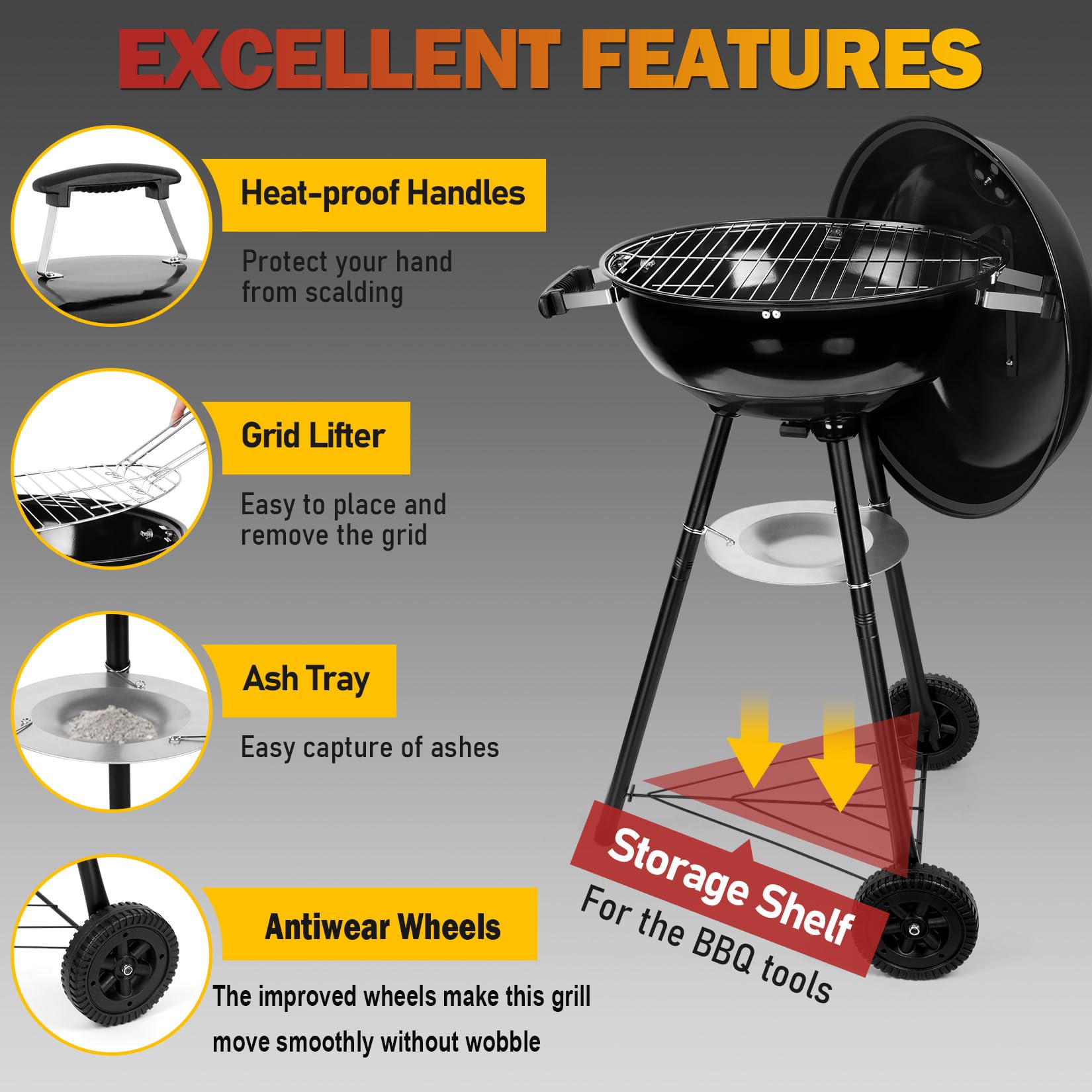 Joyfair two height options showing standing and sitting setups for user comfort