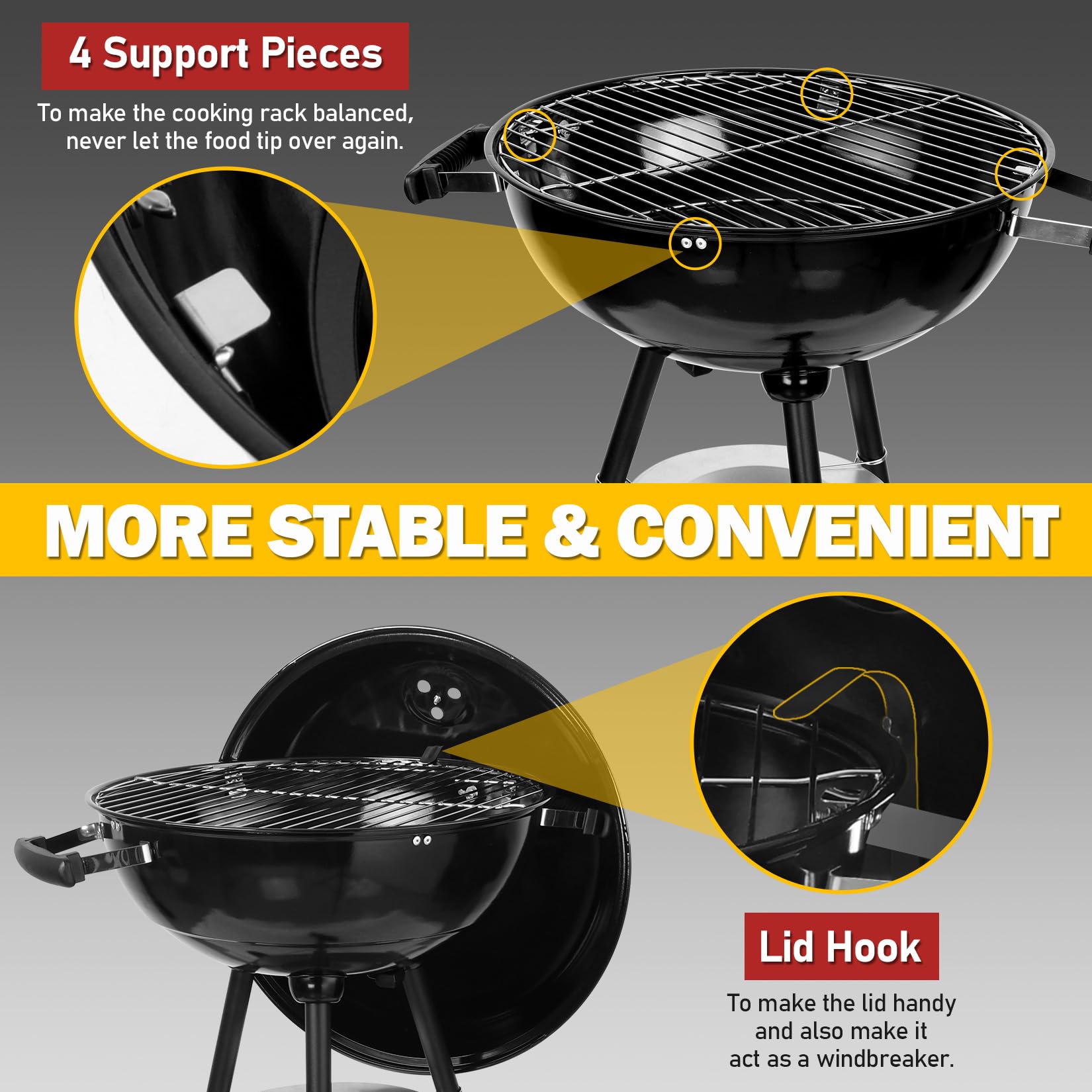 Joyfair backyard barbecue lifestyle scene demonstrating easy outdoor entertaining