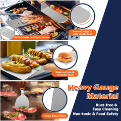Joyfair melting dome covering patties to speed melting and reduce splatter