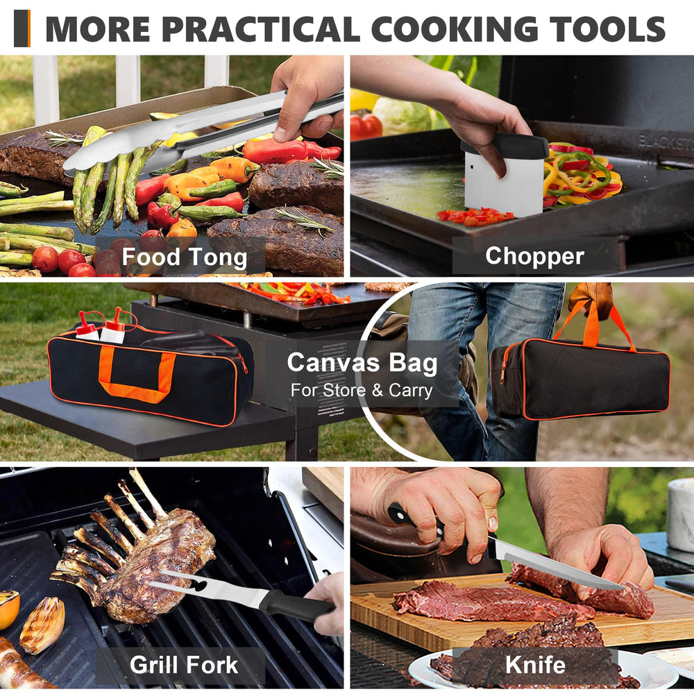 Joyfair scraper and scourer cleaning flat-top for faster post-cook cleanup