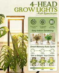 joyhalo closeup of full-spectrum LED grow lights highlighting adjustable brightness benefit
