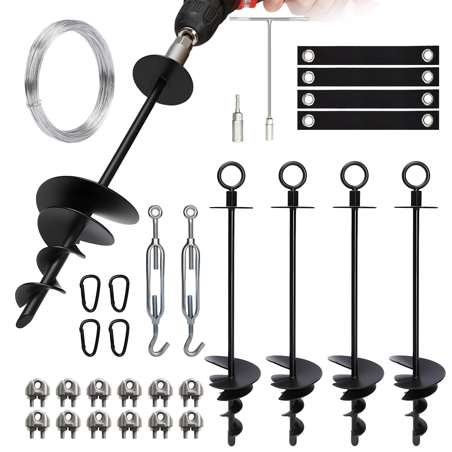 joyhalo front pack showing anchors tools belts for quick garden stability