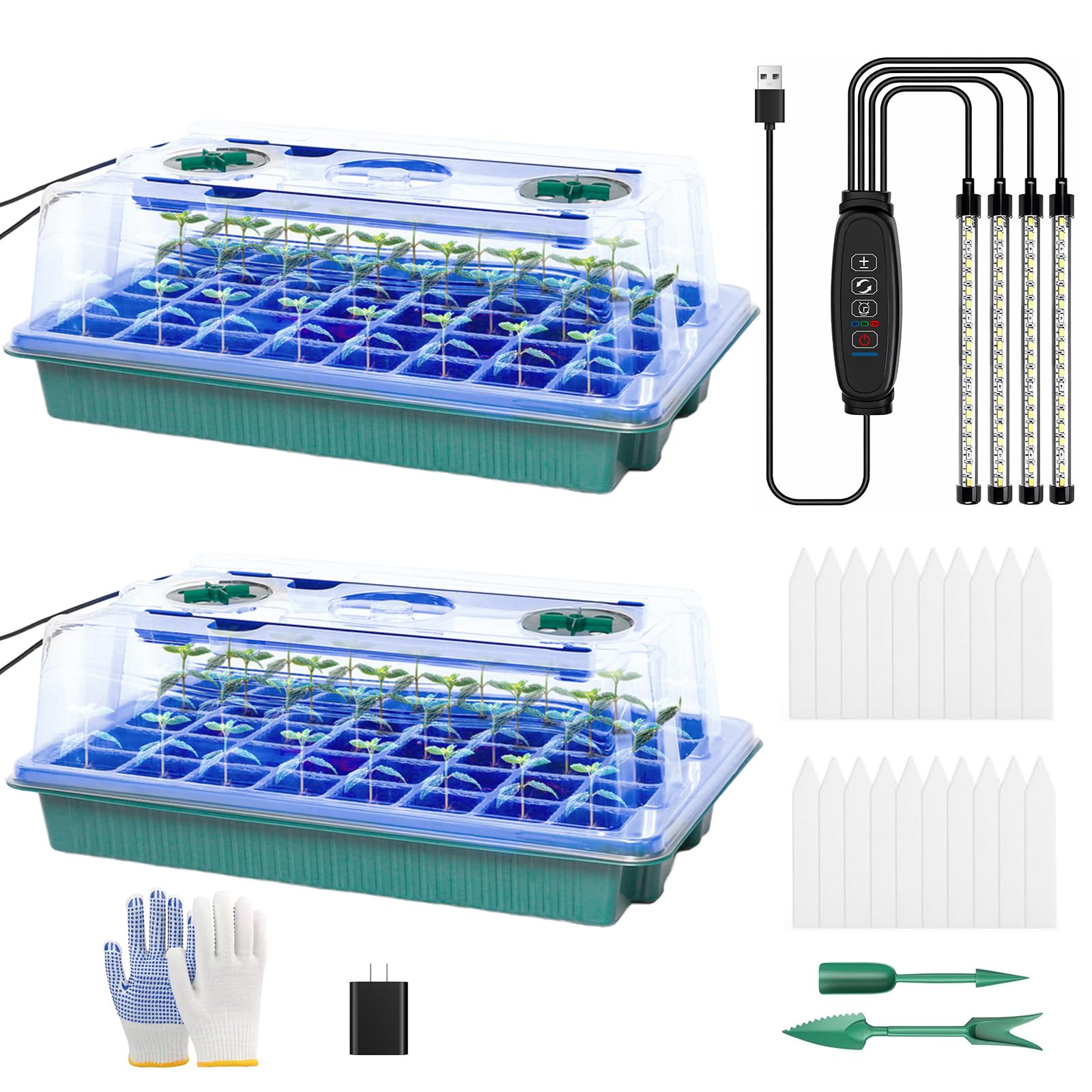 joyhalo front packaging showing complete seed starter kit and benefits