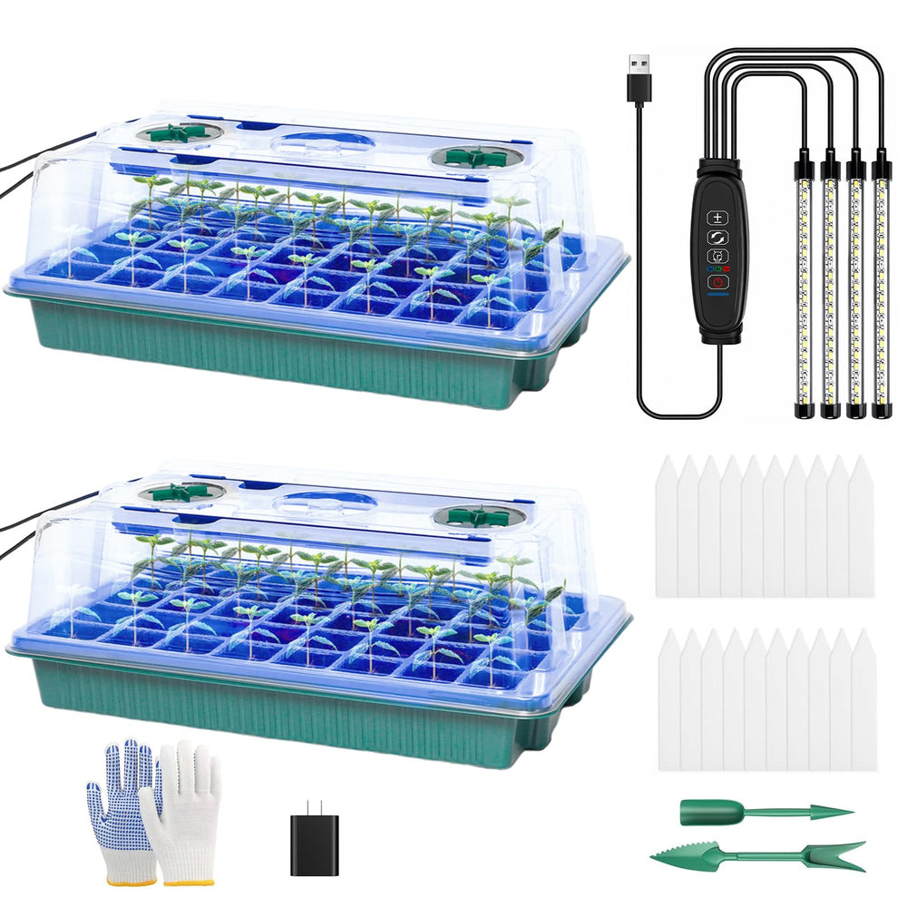 joyhalo front packaging showing complete seed starter kit and benefits