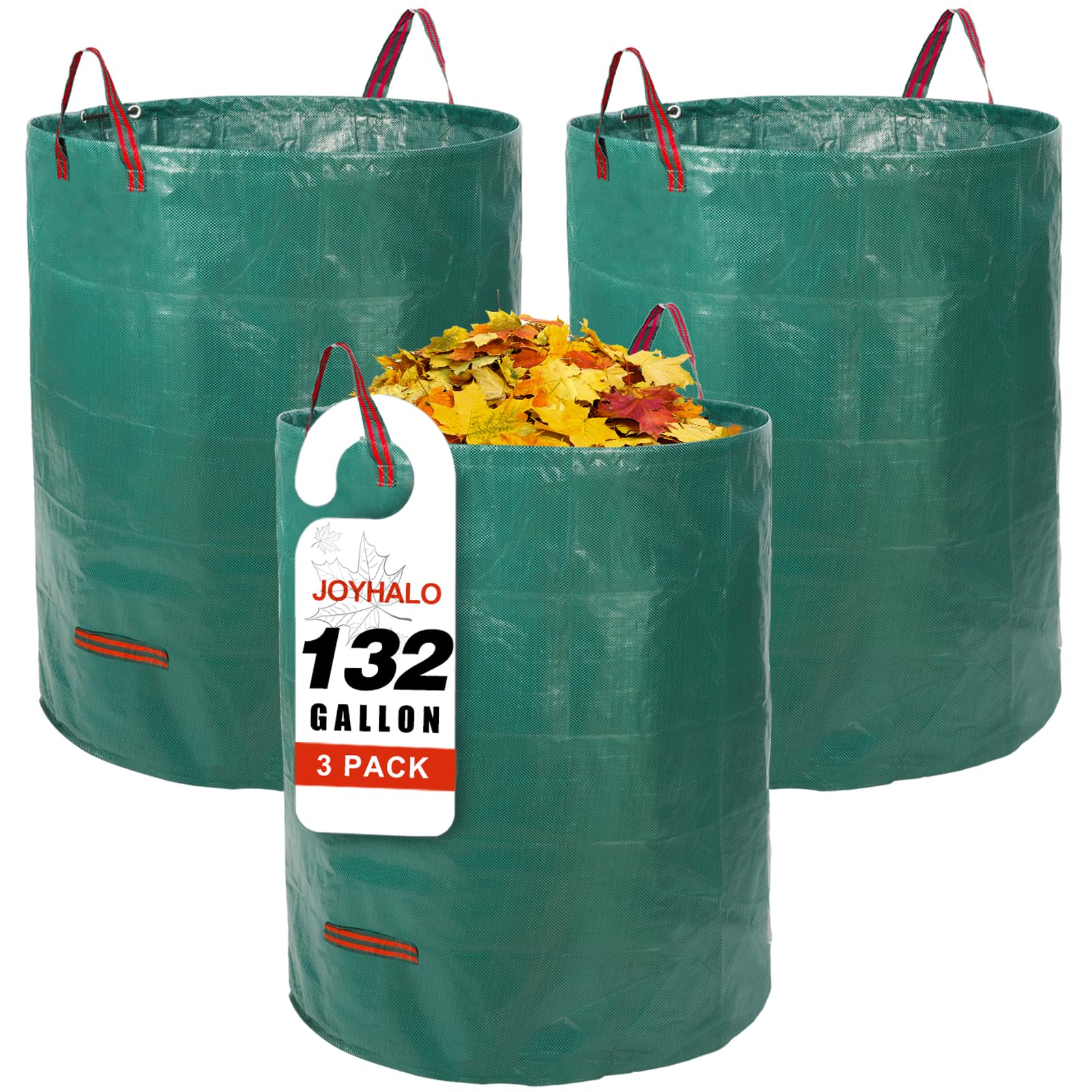 joyhalo front view 132 gallon bag showing size and capacity benefit