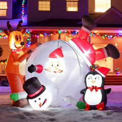 joyhalo front view showing full inflatable scene and curb appeal