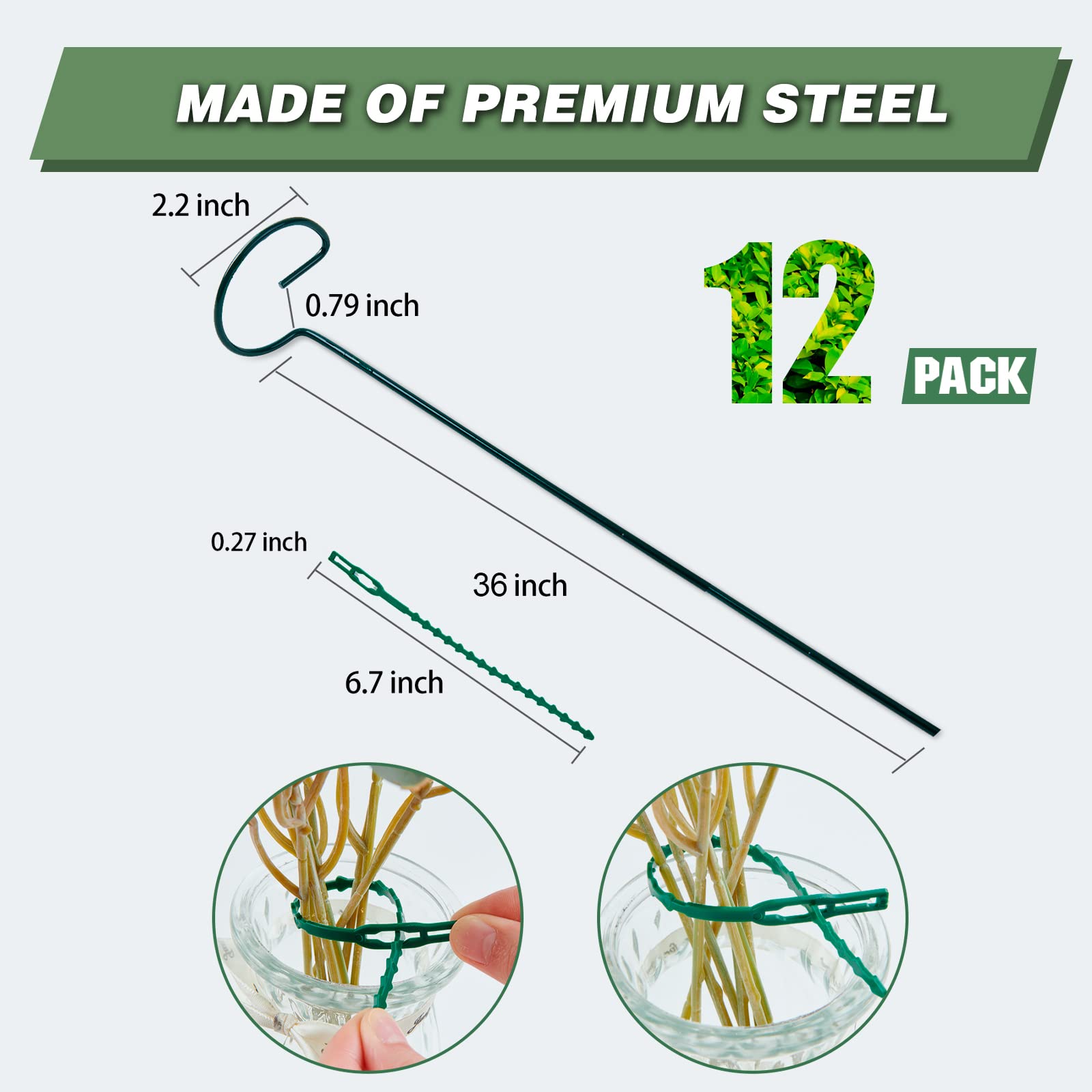 joyhalo green anti-rust coating on metal shaft for longevity