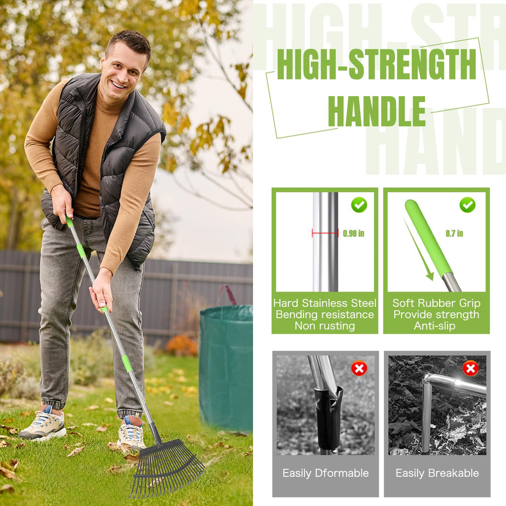 joyhalo leaf scoops lifting debris hands-free for cleaner, faster collection