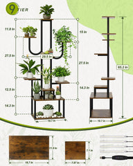 joyhalo lifestyle image with plants on shelves adding greenery and decor to room