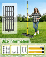 joyhalo close-up of stainless steel rake head highlighting rust-resistant tines for long life