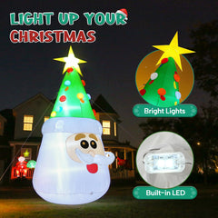 joyhalo close-up of Santa face detail highlighting playful design for families