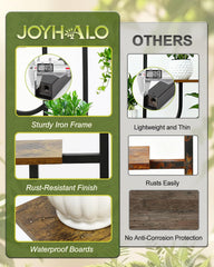 joyhalo shelf material detail showing waterproof-coated boards that resist warping